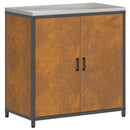 vidaXL Konyhai Tároló Készlet polcokkal Egyéb 3 pcs Rozsdás Acél