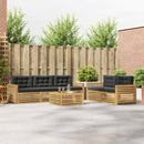 vidaXL Kültéri kanapé szett 6 db Fehér és Antracitszürke