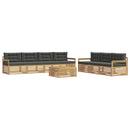 vidaXL Kültéri kanapé szett 8 db Fehér és Antracitszürke Poliészter