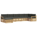 vidaXL Kültéri kanapé szett 7 db Fehér és Antracitszürke