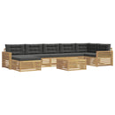 vidaXL Kültéri kanapé szett 8 db Fehér és Antracitszürke