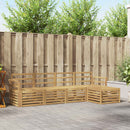 vidaXL Kültéri kanapé szett 5 pcs Fehér 253 x 122,5 x 73 cm