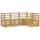 vidaXL Ülőgarnitúrák 4 pcs Fehér 185,5 x 126,5 x 73 cm Tömör Akácfa