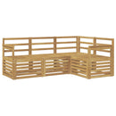 vidaXL Ülőgarnitúrák 4 pcs Fehér 187,5 x 128,5 x 73 cm Tömör Akácfa