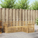 vidaXL Ülőgarnitúrák 4 pcs Fehér 187,5 x 128,5 x 73 cm Tömör Akácfa