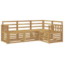 vidaXL Ülőgarnitúrák 4 pcs Fehér 187,5 x 128,5 x 73 cm Tömör Akácfa