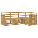 vidaXL Ülőgarnitúrák 4 pcs Fehér 187,5 x 128,5 x 73 cm Tömör Akácfa