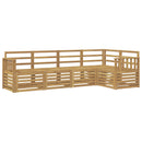 vidaXL Kültéri kanapé szett 5 pcs Fehér 247 x 128,5 x 73 cm