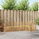 vidaXL Kültéri kanapé szett 5 pcs Fehér 249 x 130,5 x 73 cm