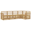 vidaXL Kültéri kanapé szett 5 pcs Fehér 249 x 130,5 x 73 cm