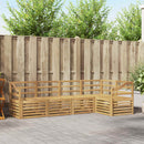 vidaXL Kültéri kanapé szett 5 pcs Fehér 245 x 126,5 x 73 cm