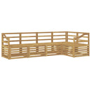 vidaXL Kültéri kanapé szett 5 pcs Fehér 245 x 126,5 x 73 cm