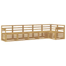 vidaXL Kültéri kanapé szett 6 pcs Fehér 306 x 128,5 x 73 cm