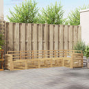 vidaXL Kültéri kanapé szett 6 pcs Fehér 310 x 132,5 x 73 cm