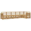 vidaXL Kültéri kanapé szett 6 pcs Fehér 310 x 132,5 x 73 cm