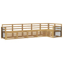 vidaXL Kültéri kanapé szett 6 pcs Fehér 306 x 128,5 x 73 cm