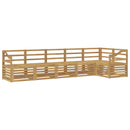 vidaXL Kültéri kanapé szett 6 pcs Fehér 304 x 126,5 x 73 cm