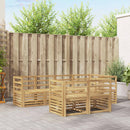 vidaXL Kültéri kanapé szett 7 pcs Fehér 245 x 126,5 x 73 cm