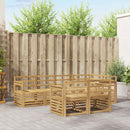 vidaXL Kültéri kanapé szett 7 pcs Fehér 247 x 128,5 x 73 cm