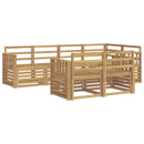 vidaXL Kültéri kanapé szett 7 pcs Fehér 247 x 128,5 x 73 cm