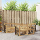 vidaXL Kültéri kanapé szett 7 pcs Fehér 247 x 128,5 x 73 cm