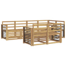 vidaXL Kültéri kanapé szett 7 pcs Fehér 247 x 128,5 x 73 cm
