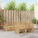 vidaXL Kültéri kanapé szett 7 pcs Fehér 245 x 126,5 x 73 cm