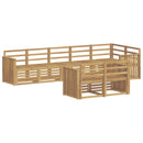 vidaXL Kültéri kanapé szett 8 pcs Fehér 306 x 128,5 x 73 cm