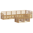 vidaXL Kültéri kanapé szett 8 pcs Fehér 308 x 130,5 x 73 cm