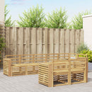 vidaXL Kültéri kanapé szett 8 pcs Fehér 310 x 132,5 x 73 cm