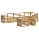 vidaXL Kültéri kanapé szett 8 pcs Fehér 310 x 132,5 x 73 cm