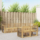 vidaXL Kültéri kanapé szett 8 pcs Fehér 306 x 128,5 x 73 cm