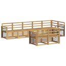 vidaXL Kültéri kanapé szett 8 pcs Fehér 306 x 128,5 x 73 cm