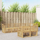 vidaXL Kültéri kanapé szett 8 pcs Fehér 304 x 126,5 x 73 cm