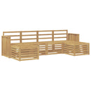 vidaXL Kültéri kanapé szett 6 pcs Fehér 249 x 122,5 x 73 cm