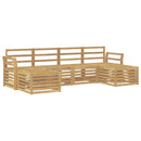vidaXL Kültéri kanapé szett 6 pcs Fehér 253 x 122,5 x 73 cm