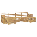 vidaXL Kültéri kanapé szett 6 pcs Fehér 257 x 122,5 x 73 cm