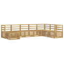 vidaXL Kültéri kanapé szett 8 pcs Fehér 304 x 185,5 x 73 cm