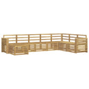 vidaXL Kültéri kanapé szett 8 pcs Fehér 310 x 191,5 x 73 cm