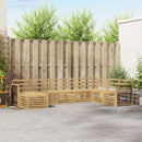 vidaXL Kültéri kanapé szett 8 pcs Fehér 306 x 187,5 x 73 cm