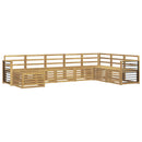 vidaXL Kültéri kanapé szett 8 pcs Fehér 306 x 187,5 x 73 cm