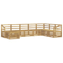 vidaXL Kültéri kanapé szett 8 pcs Fehér 304 x 185,5 x 73 cm