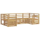 vidaXL Kültéri kanapé szett 6 pcs Fehér 245 x 128,5 x 73 cm