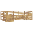 vidaXL Kültéri kanapé szett 6 pcs Fehér 245 x 128,5 x 73 cm
