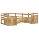 vidaXL Kültéri kanapé szett 6 pcs Fehér 245 x 128,5 x 73 cm