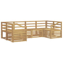 vidaXL Kültéri kanapé szett 6 pcs Fehér 245 x 126,5 x 73 cm