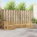 vidaXL Kültéri kanapé szett 7 pcs Fehér 304 x 126,5 x 73 cm