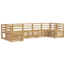 vidaXL Kültéri kanapé szett 7 pcs Fehér 304 x 126,5 x 73 cm