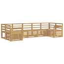 vidaXL Kültéri kanapé szett 7 pcs Fehér 304 x 128,5 x 73 cm