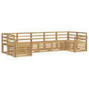 vidaXL Kültéri kanapé szett 7 pcs Fehér 304 x 130,5 x 73 cm